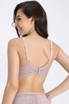 Zivame Padded Non Wired Medium Coverage Tshirt Bra - Cameo Brown — thumbnail 3